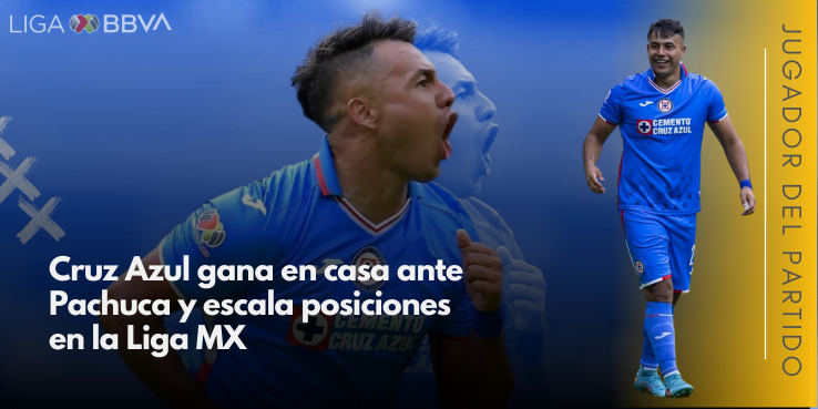 Cruz Azul gana en casa ante Pachuca y escala posiciones en la Liga MX