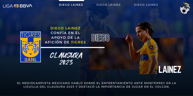 Diego Lainez confía en el apoyo de la afición de Tigres